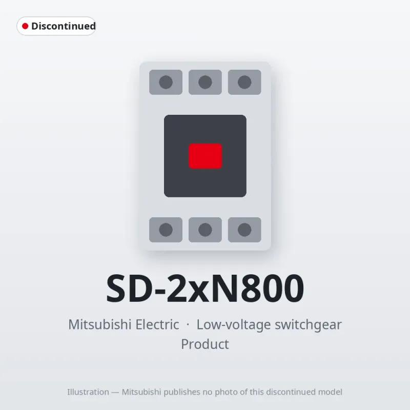 SD-2xN800 Mitsubishi Low-voltage switchgear Magnetic Contactor
