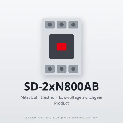 SD-2xN800AB Mitsubishi Low-voltage switchgear Magnetic Contactor