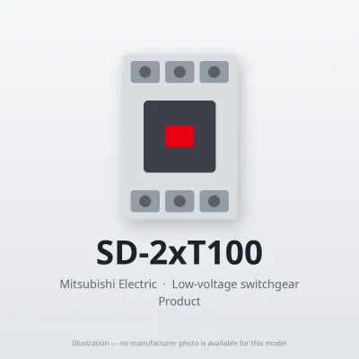 SD-2xT100 Mitsubishi Low-voltage switchgear Magnetic Contactor