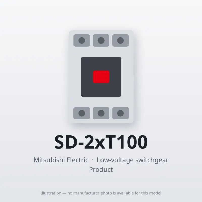 SD-2xT100 Mitsubishi Low-voltage switchgear Magnetic Contactor