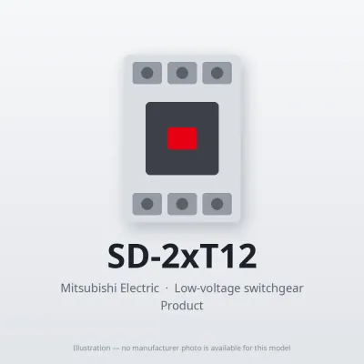 SD-2xT12 Mitsubishi Low-voltage switchgear Magnetic Contactor