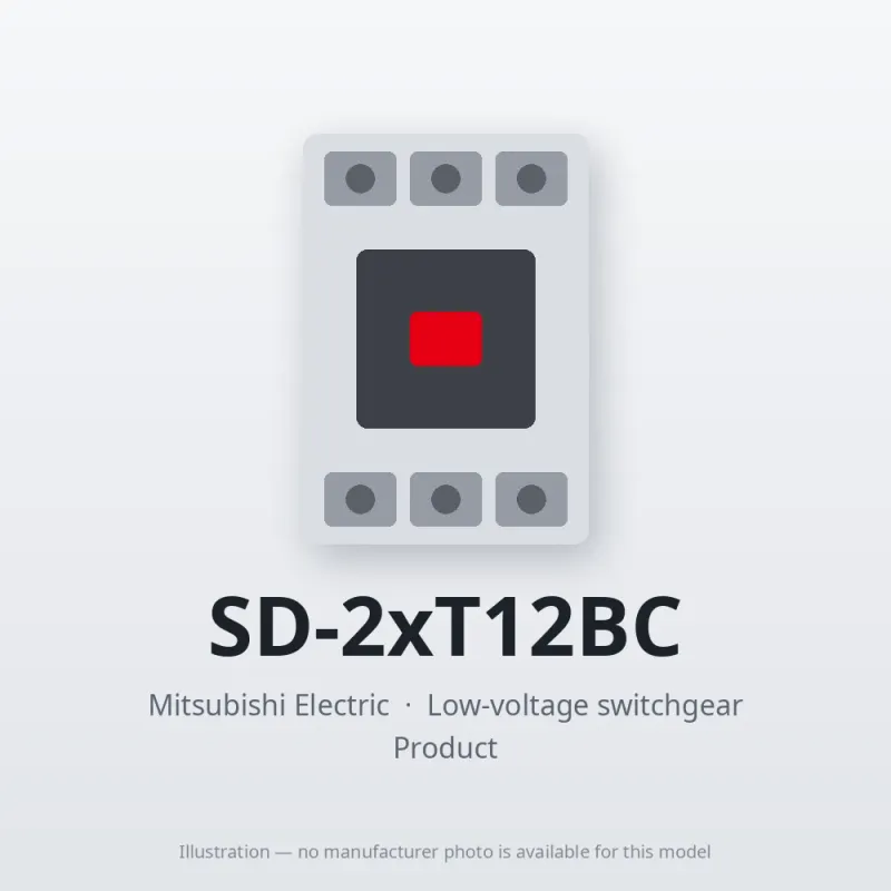 SD-2xT12BC Mitsubishi Low-voltage switchgear Magnetic Contactor