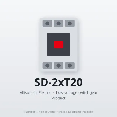 SD-2xT20 Mitsubishi Low-voltage switchgear Magnetic Contactor