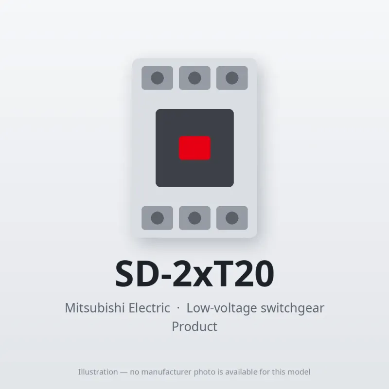 SD-2xT20 Mitsubishi Low-voltage switchgear Magnetic Contactor