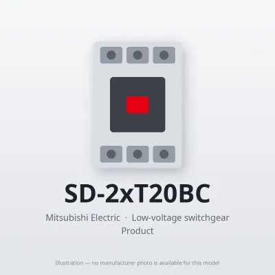 SD-2xT20BC Mitsubishi Low-voltage switchgear Magnetic Contactor