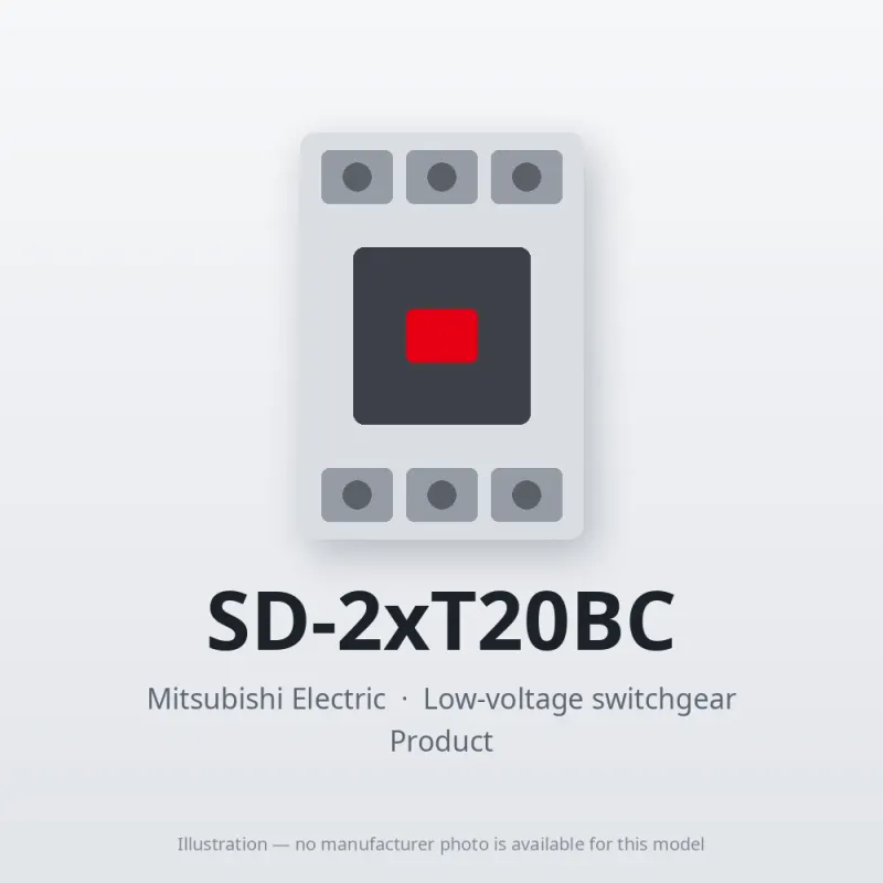 SD-2xT20BC Mitsubishi Low-voltage switchgear Magnetic Contactor