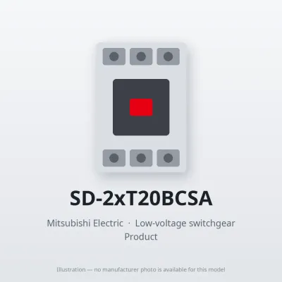 SD-2xT20BCSA Mitsubishi Low-voltage switchgear Magnetic Contactor