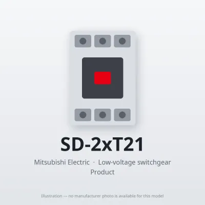 SD-2xT21 Mitsubishi Low-voltage switchgear Magnetic Contactor