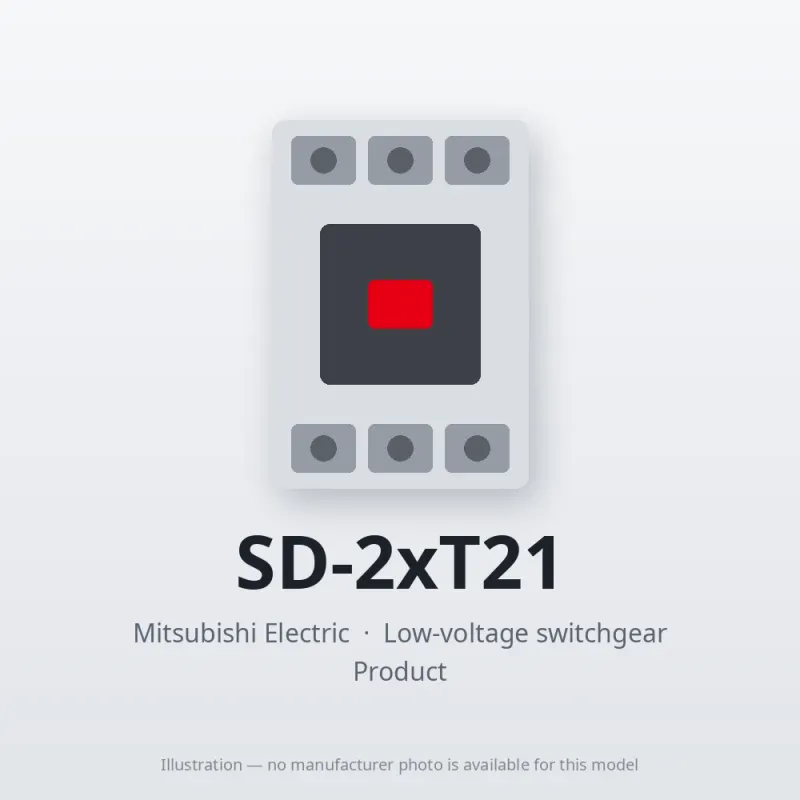 SD-2xT21 Mitsubishi Low-voltage switchgear Magnetic Contactor