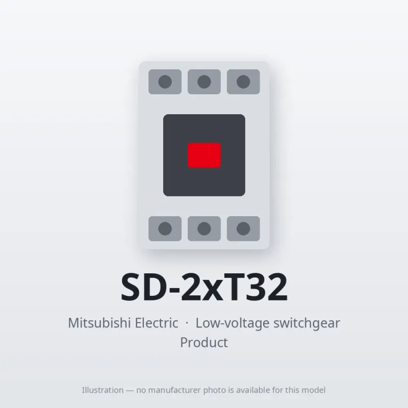 SD-2xT32 Mitsubishi Low-voltage switchgear Magnetic Contactor