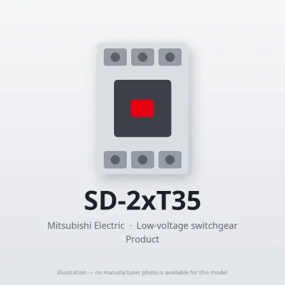 SD-2xT35 Mitsubishi Low-voltage switchgear Magnetic Contactor