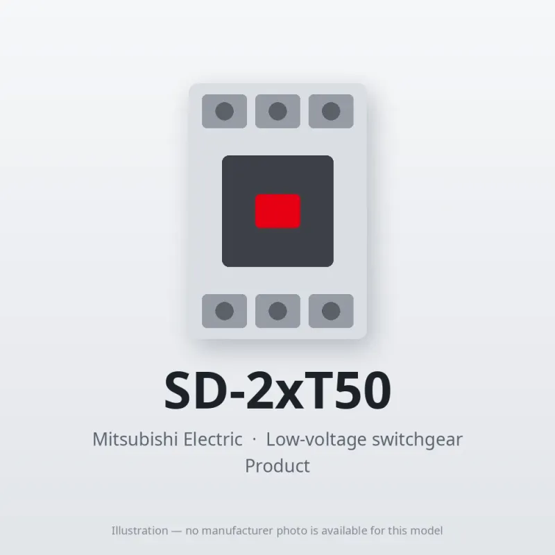 SD-2xT50 Mitsubishi Low-voltage switchgear Magnetic Contactor