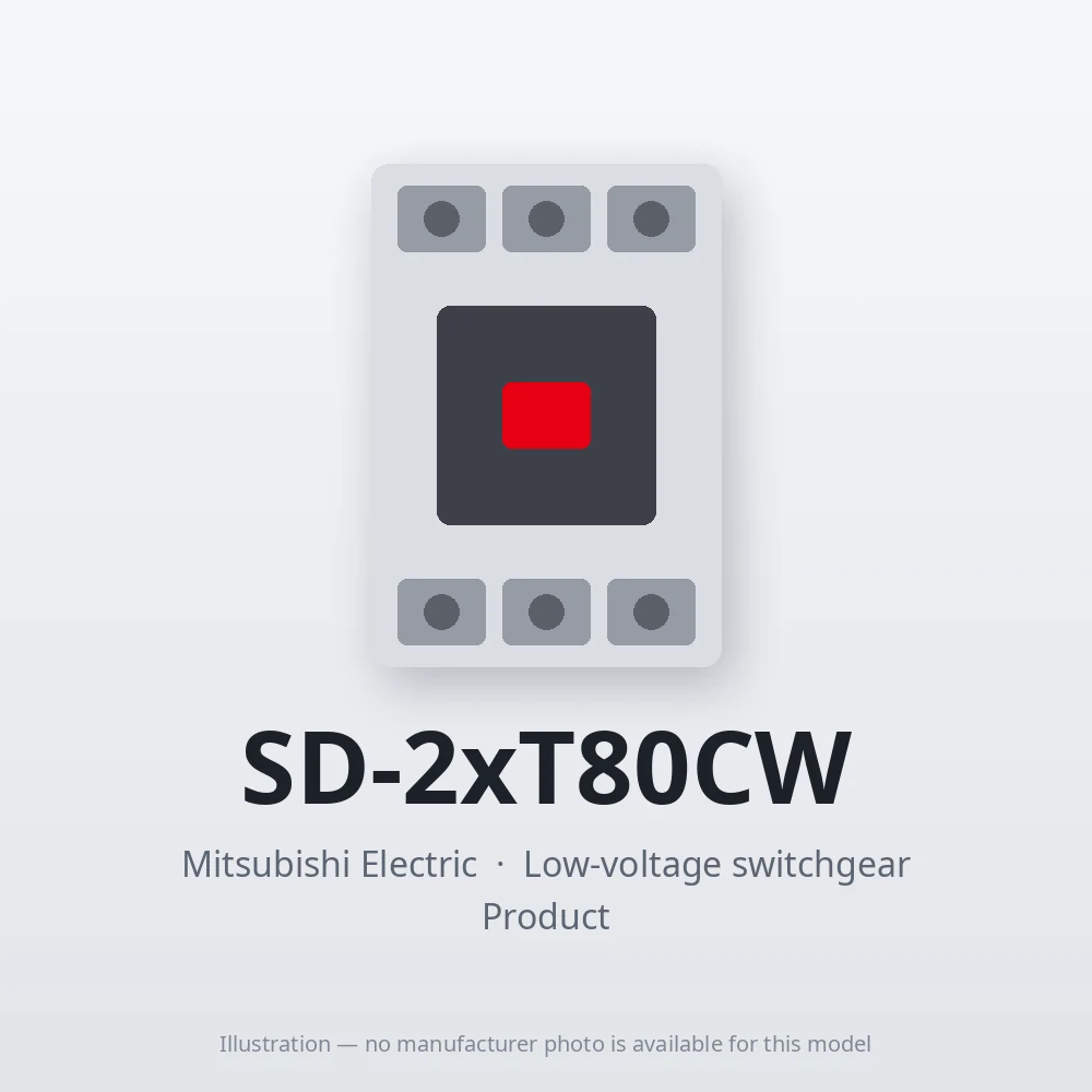 SD-2xT80CW Mitsubishi Low-voltage switchgear Magnetic Contactor