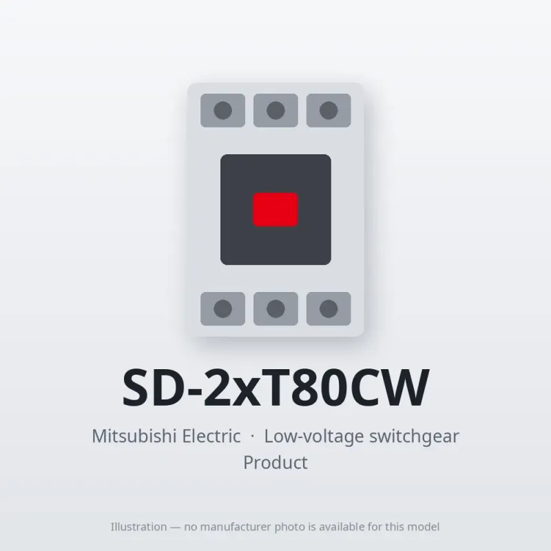 SD-2xT80CW Mitsubishi Low-voltage switchgear Magnetic Contactor