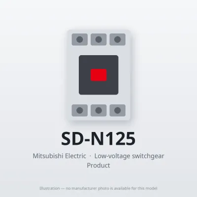 SD-N125 Mitsubishi Low-voltage switchgear Magnetic Contactor