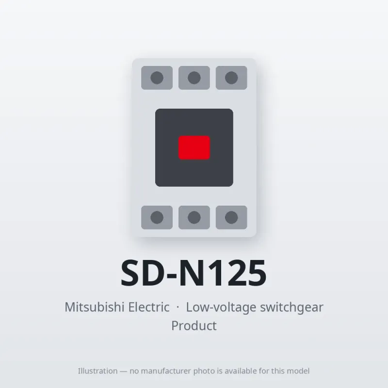 SD-N125 Mitsubishi Low-voltage switchgear Magnetic Contactor