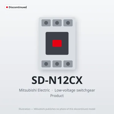 SD-N12CX Mitsubishi Low-voltage switchgear Magnetic Contactor