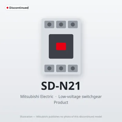 SD-N21 Mitsubishi Low-voltage switchgear Magnetic Contactor