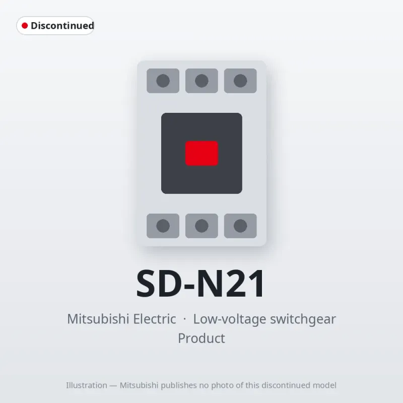 SD-N21 Mitsubishi Low-voltage switchgear Magnetic Contactor
