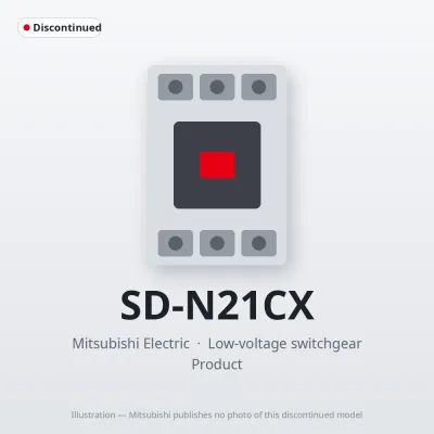 SD-N21CX Mitsubishi Low-voltage switchgear Magnetic Contactor