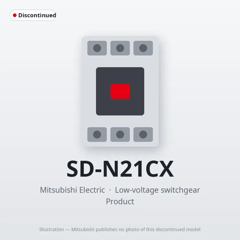 SD-N21CX Mitsubishi Low-voltage switchgear Magnetic Contactor