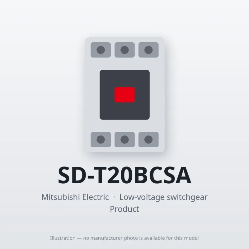 SD-T20BCSA Mitsubishi Low-voltage switchgear Magnetic Contactor