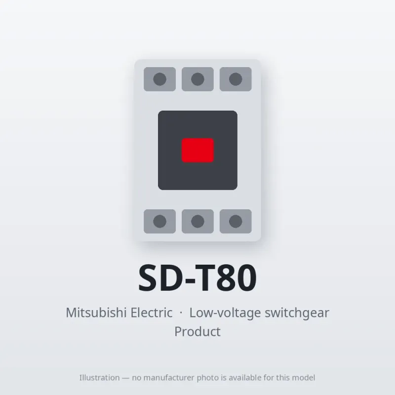 SD-T80 Mitsubishi Low-voltage switchgear Magnetic Contactor