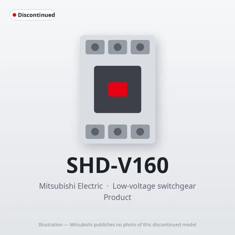 SHD-V160 Mitsubishi Low-voltage switchgear Magnetic Contactor