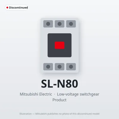 SL-N80 Mitsubishi Low-voltage switchgear Magnetic Contactor