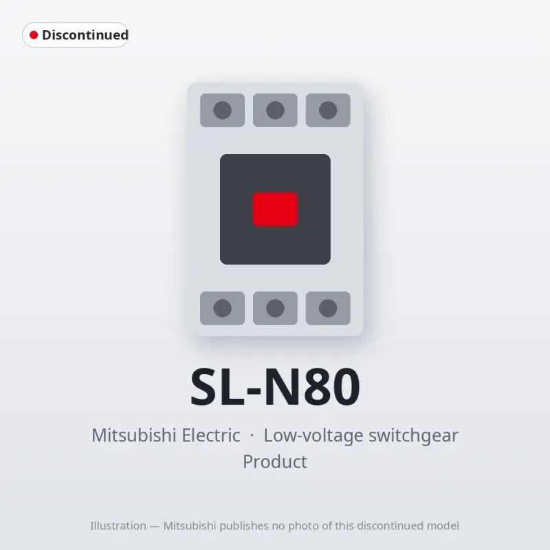 SL-N80 Mitsubishi Low-voltage switchgear Magnetic Contactor