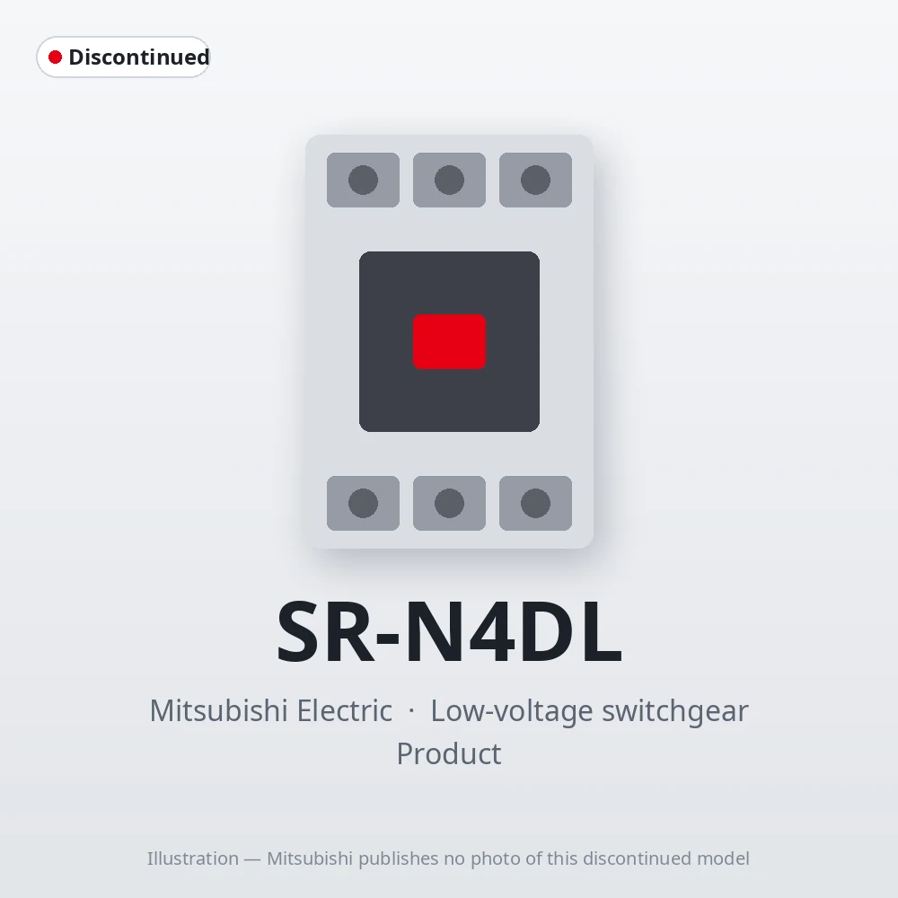 SR-N4DL Mitsubishi Low-voltage switchgear Contactor Relay