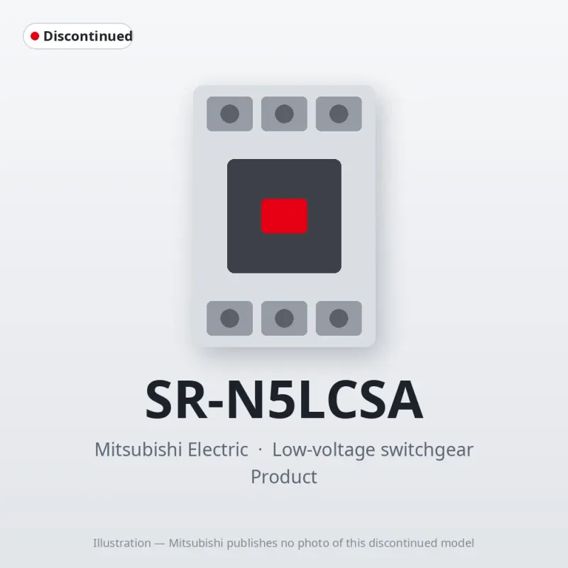 SR-N5LCSA Mitsubishi Low-voltage switchgear Contactor Relay