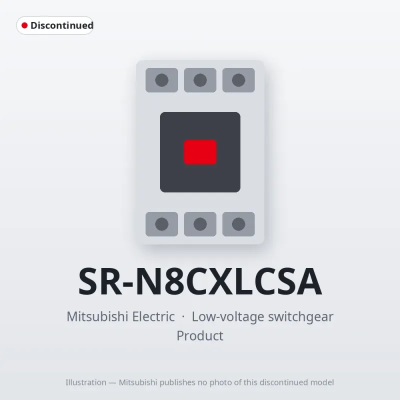 SR-N8CXLCSA Mitsubishi Low-voltage switchgear Contactor Relay