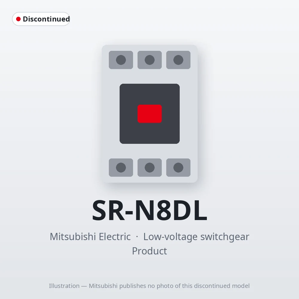 SR-N8DL Mitsubishi Low-voltage switchgear Contactor Relay