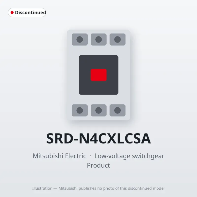 SRD-N4CXLCSA Mitsubishi Low-voltage switchgear Contactor Relay