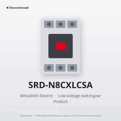 SRD-N8CXLCSA Mitsubishi Low-voltage switchgear Contactor Relay