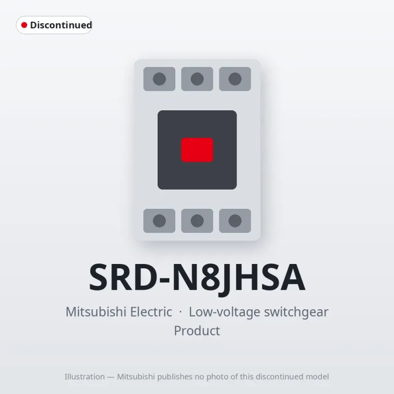 SRD-N8JHSA Mitsubishi Low-voltage switchgear Contactor Relay