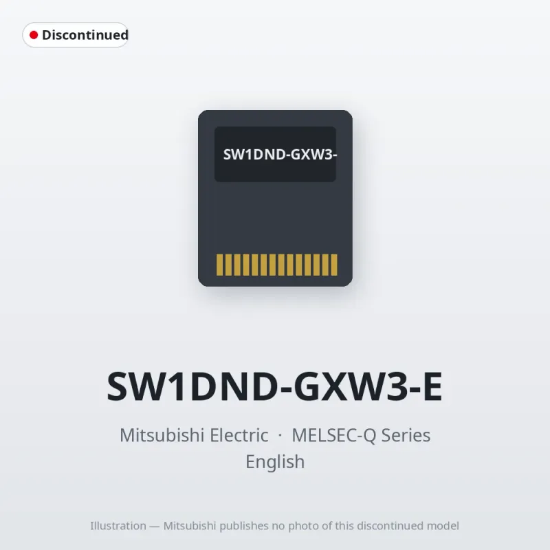 SW1DND-GXW3-E Mitsubishi MELSEC-Q Series MELSOFT GX Works3