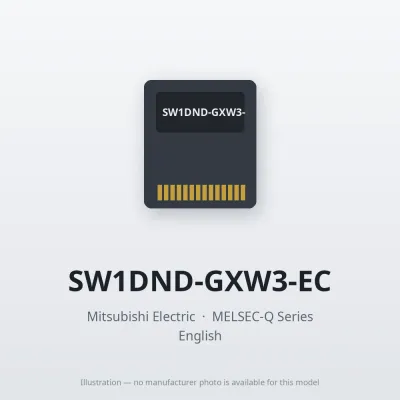 SW1DND-GXW3-EC Mitsubishi MELSEC-Q Series MELSOFT GX Works3
