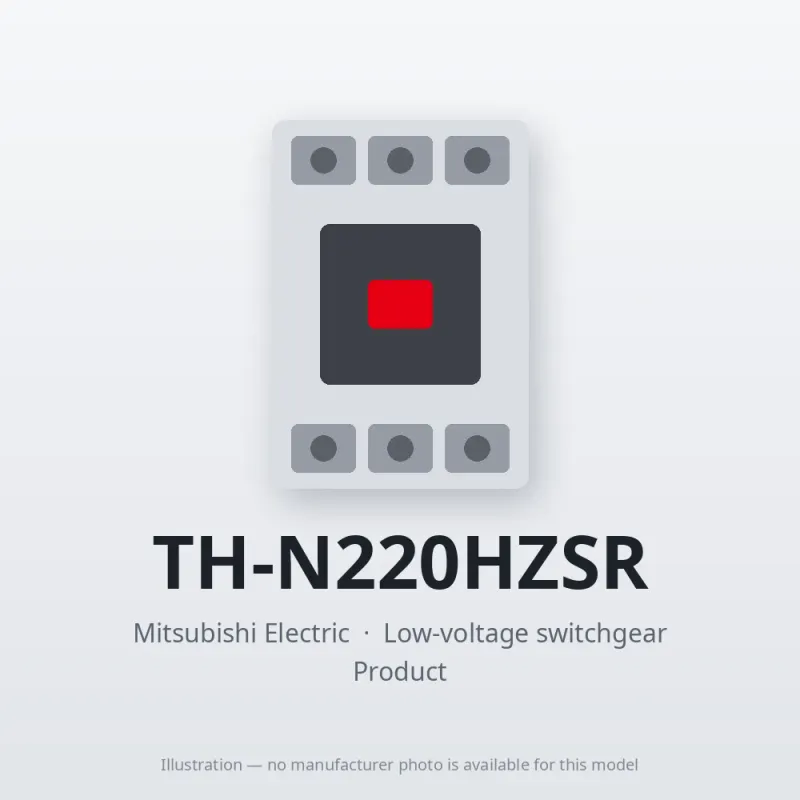 TH-N220HZSR Mitsubishi Low-voltage switchgear Thermal Overload Relay