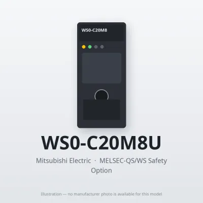WS0-C20M8U Mitsubishi MELSEC-QS/WS Safety CPU