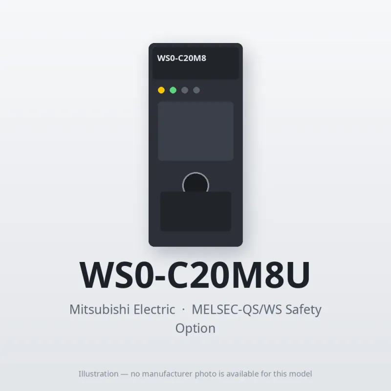 WS0-C20M8U Mitsubishi MELSEC-QS/WS Safety CPU