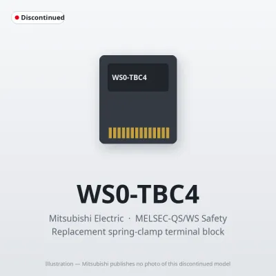 WS0-TBC4 Mitsubishi MELSEC-QS/WS Safety Option