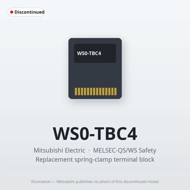 WS0-TBC4 Mitsubishi MELSEC-QS/WS Safety Option
