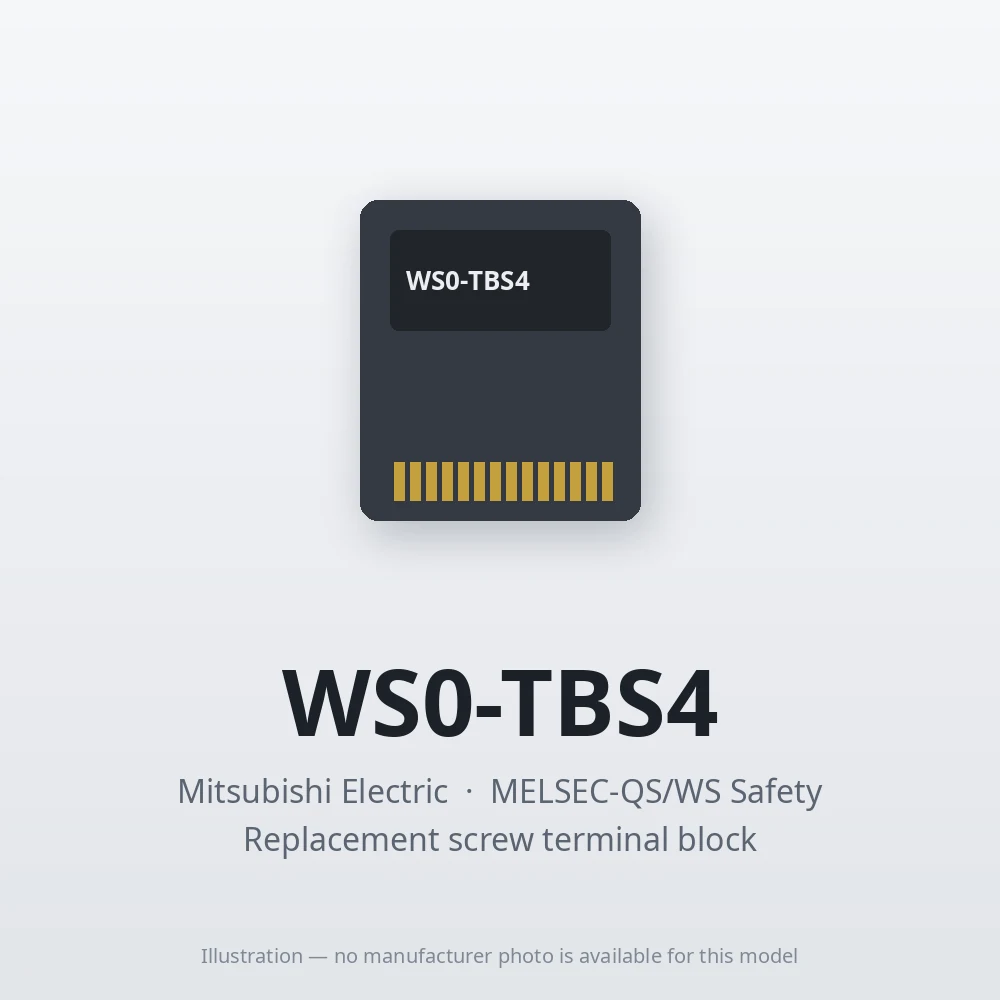WS0-TBS4 Mitsubishi MELSEC-QS/WS Safety Option
