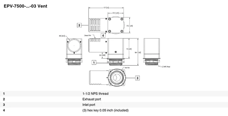 7500 series vent EPV-7500-AA-03 — photo 3 of 3