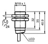 Inductive sensor NBB8-18GM35-E2-5M — photo 3 of 4
