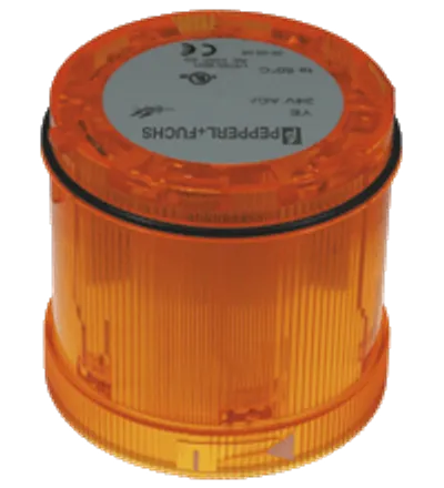 Pepperl Fuchs VAZ-FLASH-70MM-YE – Stack light LED flashing light element Pepperl Fuchs VAZ-FLASH-70MM-YE – Stack light LED flashing light element