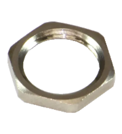 Nut LOCKNUT M20 NICKEL BRASS