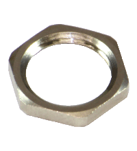 Nut LOCKNUT M16 NICKEL BRASS — photo 1 of 3